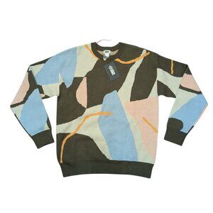 Black History Month Target Multicolor AOP Floral Print Knit Crewneck Sweater NWT